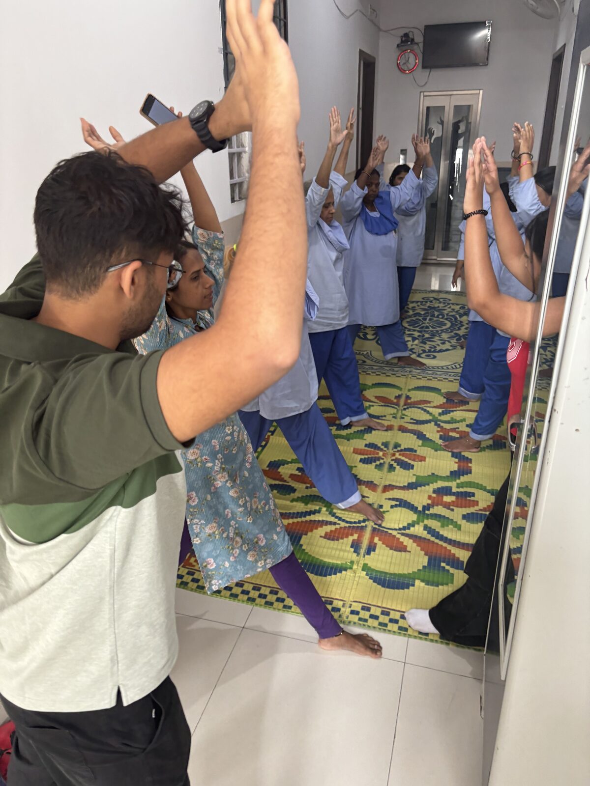 Volunteers at work