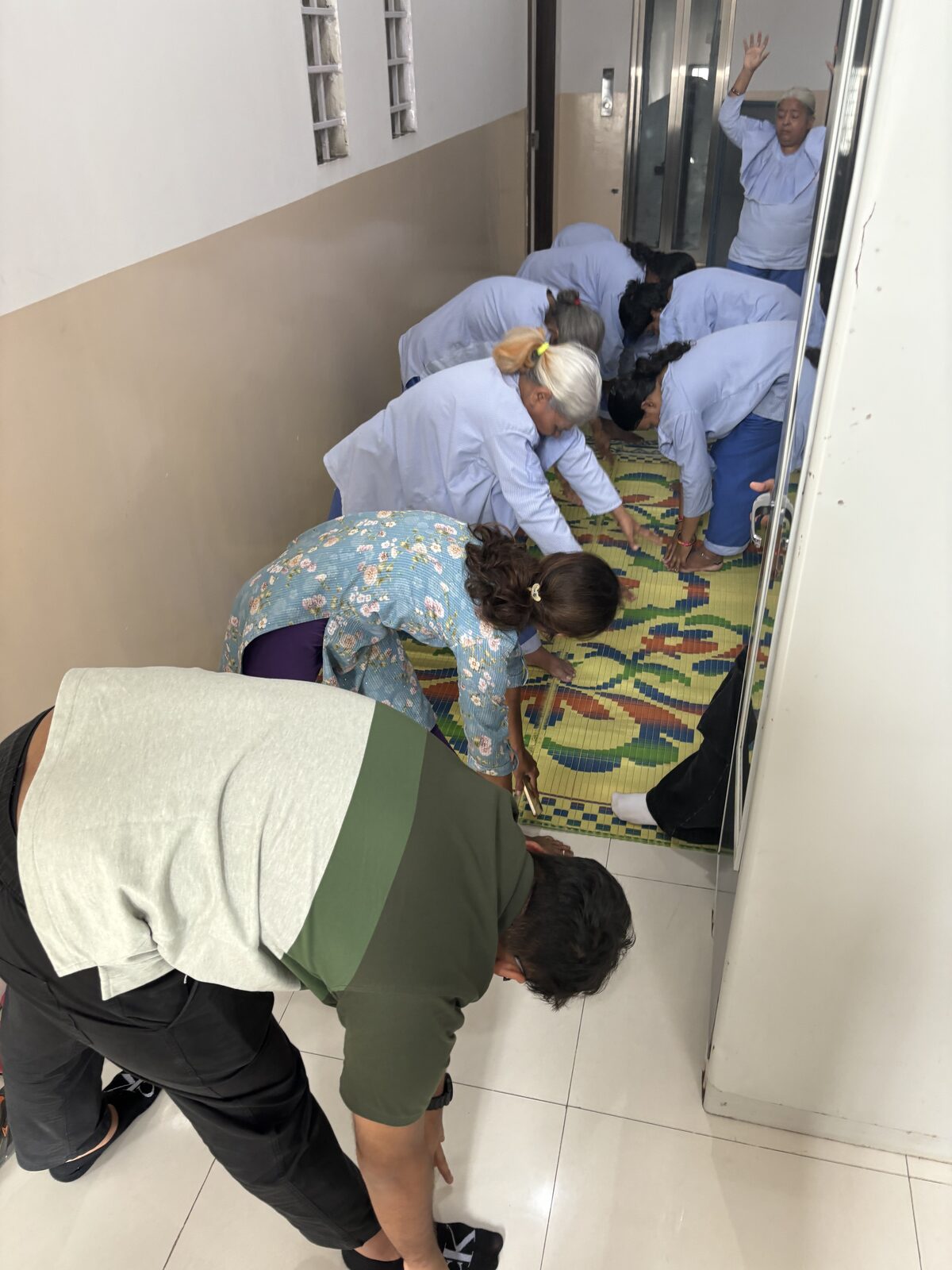 Volunteers at work