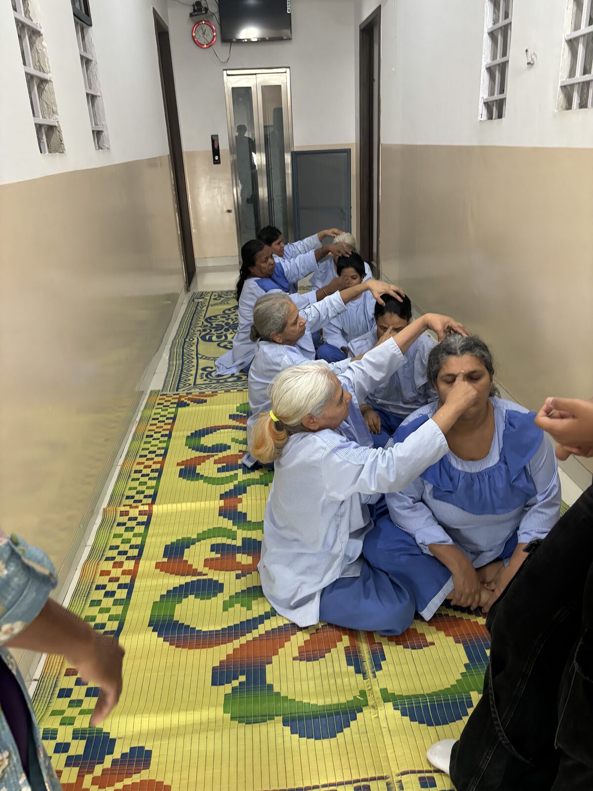 Volunteers at work